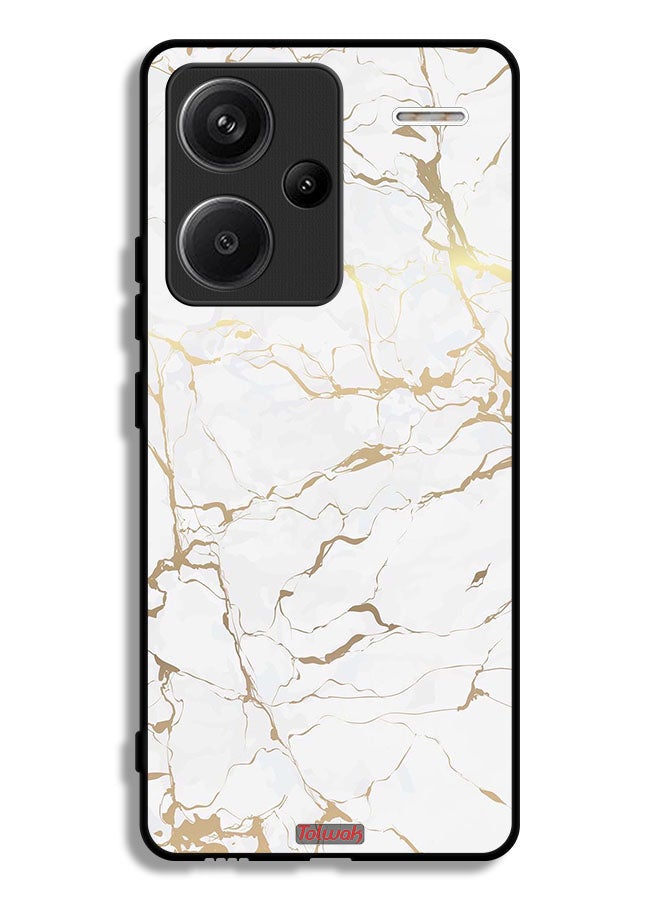 Tolwak Xiaomi Redmi Note 13 Pro Plus Protective Case Cover Marble Pattern - Image 1