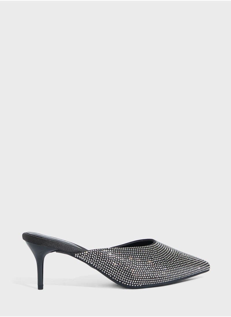 Vincci - Pointed Toe Mid Heel Pumps - Image 1