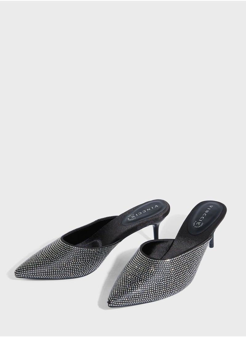 Vincci - Pointed Toe Mid Heel Pumps - Image 1