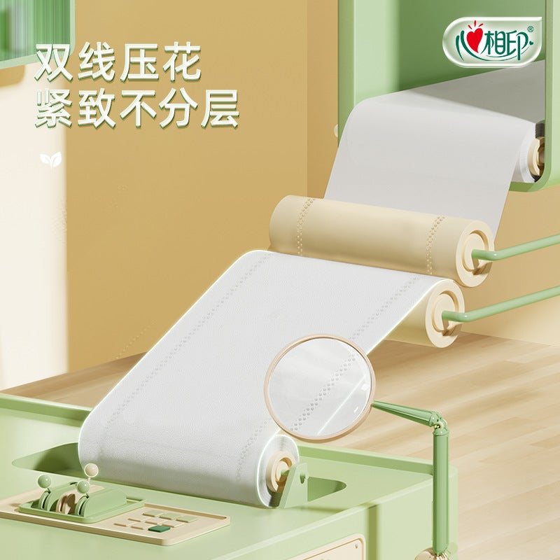 Heart-To-Heart Roll Paper, Premium Coreless Household Toilet Paper, Extra-Long Toilet Paper, With , Cloud-Like Softness - Image 4