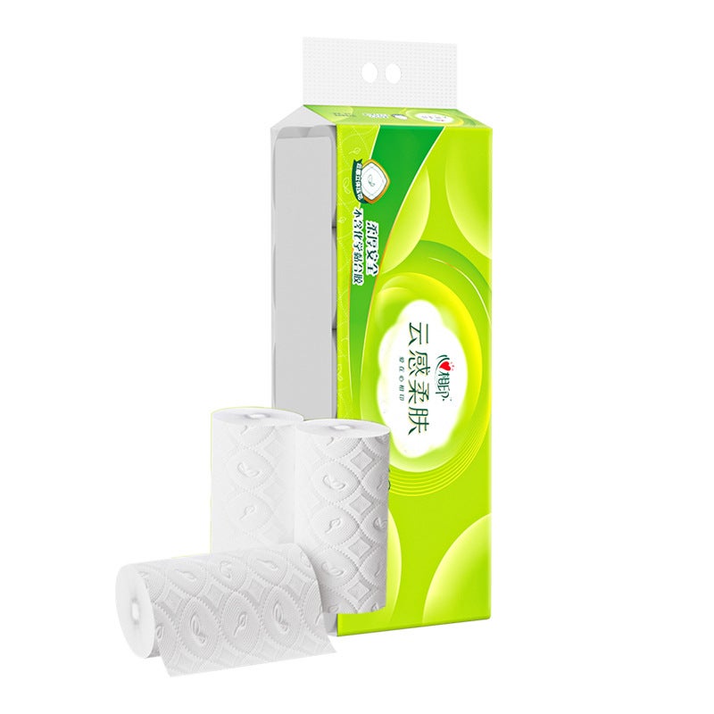 Heart-To-Heart Roll Paper, Premium Coreless Household Toilet Paper, Extra-Long Toilet Paper, With , Cloud-Like Softness - Image 1