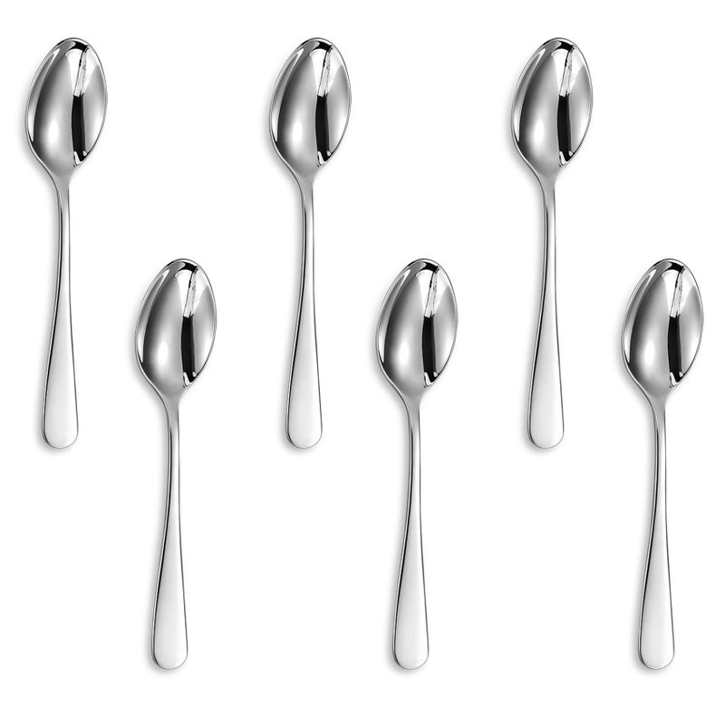 KEAWELL Premium Louise Coffee Spoons, 18/10 Stainless Steel, 4.4-Inch Demitasse Espresso Size, Set of 6, Dishwasher Safe (4.4 inches, 6) - Image 1