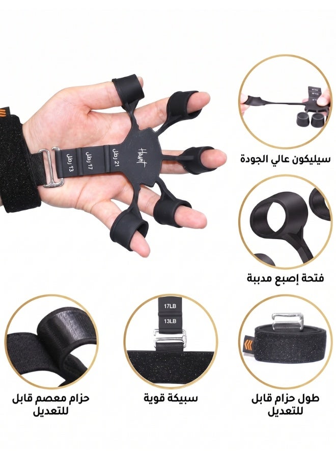 Adjustable Hand Grip & Finger Strengthener | Multi-Level Resistance for Fitness & Rehab - Image 3