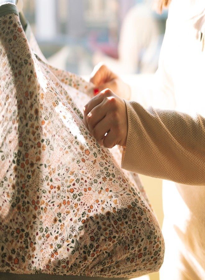 Little Unicorn Breathable Car Seat Canopy | Magnetic Closure Cover & Universal Fit | Protection & Privacy for Baby (Pressed Petals) - Image 5