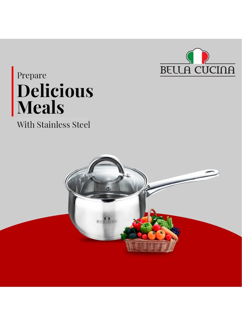 بيلا كوتشينا Bella Cucina قدر Ø16X10.5CM S/S حثي مع غطاء - ستانلس ستيل  - Image 2