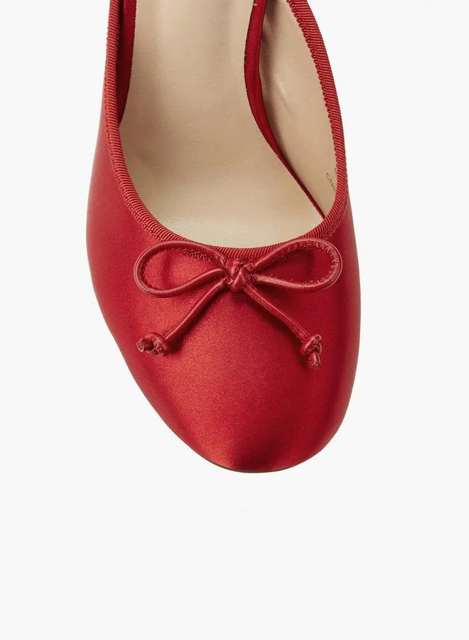 Haadana RED Women Flared Heel Shoes for Women | Best Price UAE
