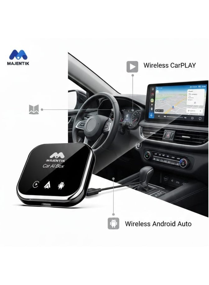 majentik Wireless CarPlay Adapter for Cars with Built-in Car Play Android Car Ai Box MCC-004 - Image 1