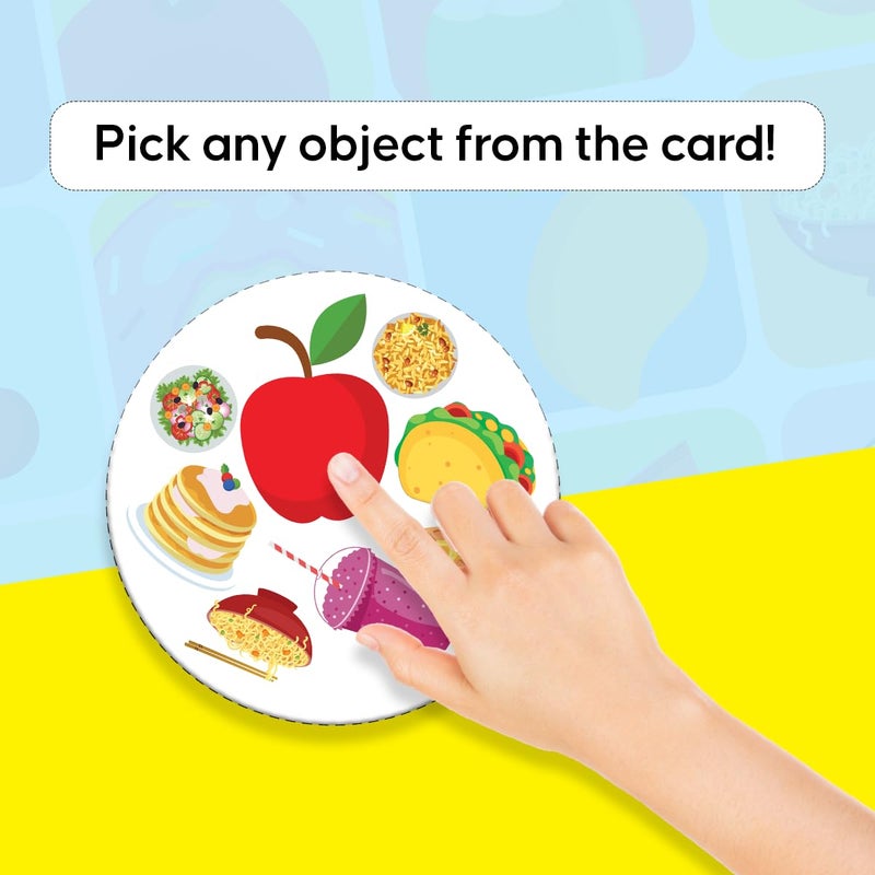 GiniMini Food Frenzy – Educational Card Game for Kids Ages 3+ | 57 Food-Themed Cards & Manual | Improves Vocabulary, Observation & Thinking (Pack of 3) - Image 3