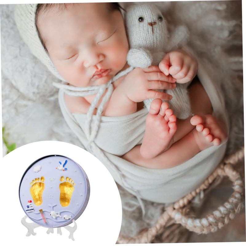 Newborn Set Baby Handprint Keepsake Kit Baby Footprint Ornament Mold for Preserving - Image 4