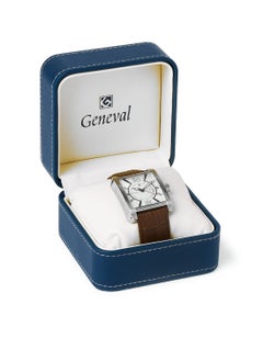 GENEVAL Leather Strap Analog Wrist Watch GR111WWO - 40mm - Brown  - Image 5