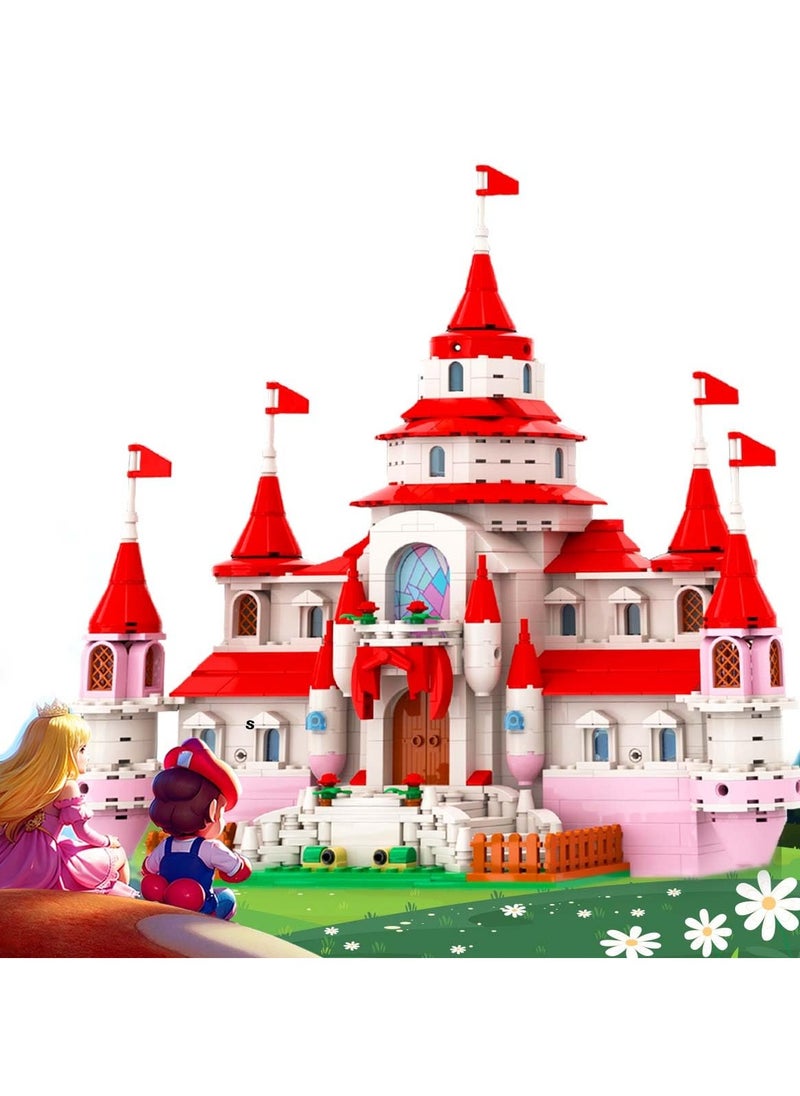 TOY GARDEN Kids Princess Castle of Mushroom Kingdom Building Blocks Set – STEM Toy for Creative & Educational Play  - Image 1