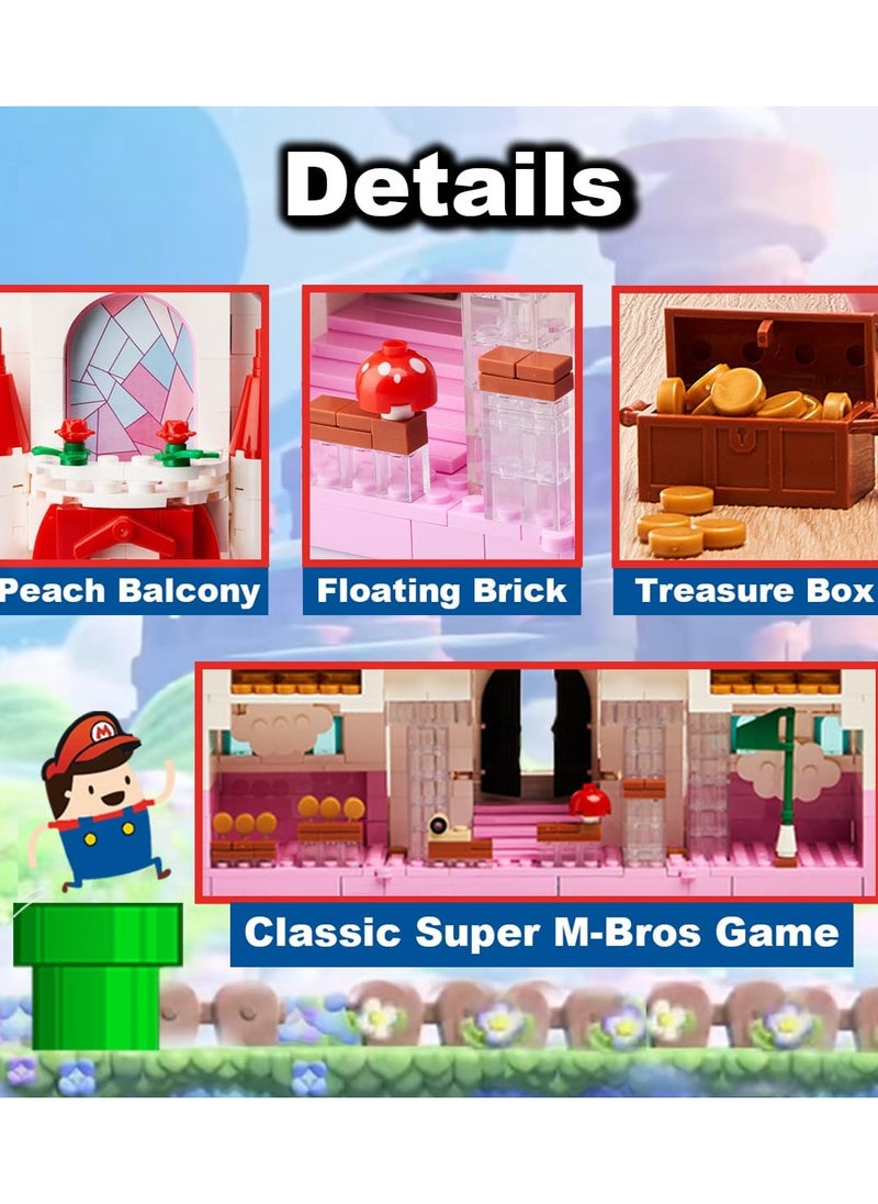 TOY GARDEN Kids Princess Castle of Mushroom Kingdom Building Blocks Set – STEM Toy for Creative & Educational Play  - Image 2