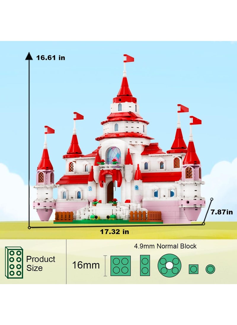 TOY GARDEN Kids Princess Castle of Mushroom Kingdom Building Blocks Set – STEM Toy for Creative & Educational Play  - Image 4