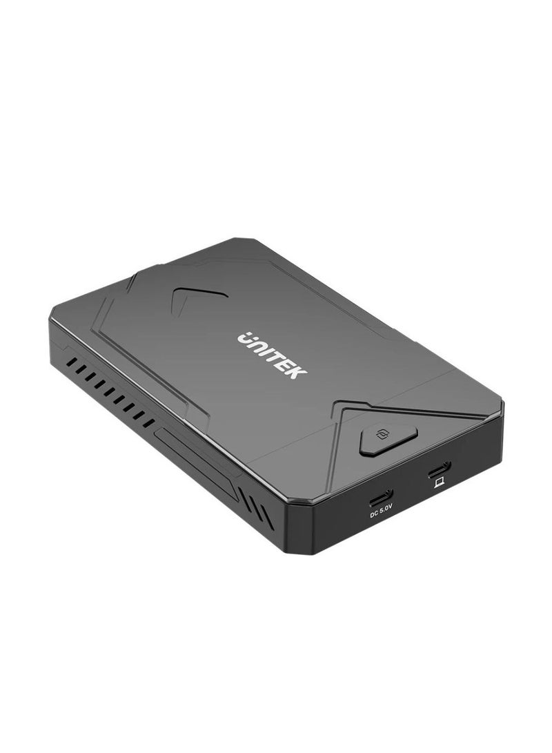 UNITEK M.2 NVMe & SATA SSD Enclosure: High-Speed USB-C to SSD Adapter for Data Transfer, Cloning, and Backup – Compatible with PCIe NVMe and SATA M.2 Drives, Aluminum Alloy Design for Heat Dissipation - Image 2