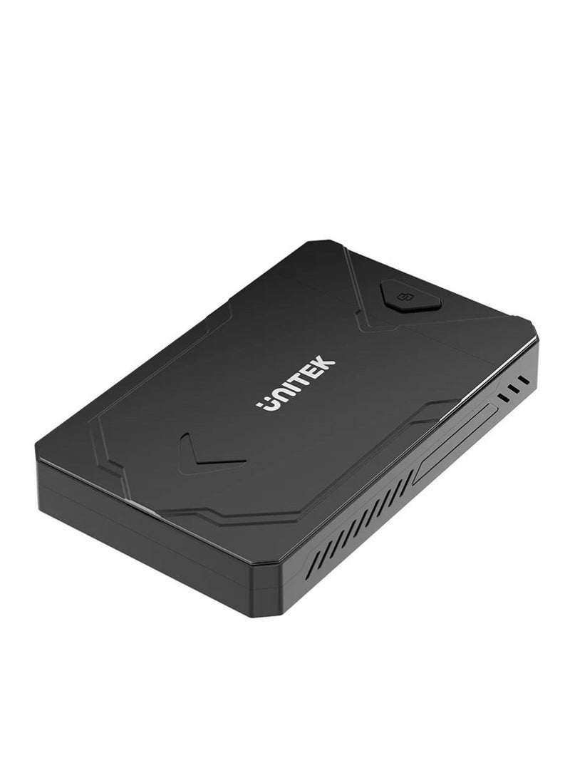 UNITEK M.2 NVMe & SATA SSD Enclosure: High-Speed USB-C to SSD Adapter for Data Transfer, Cloning, and Backup – Compatible with PCIe NVMe and SATA M.2 Drives, Aluminum Alloy Design for Heat Dissipation - Image 1