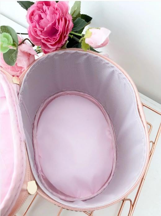 ZEELPETAL Makeup Bag with Zipper Multifunctional Cosmetic Bag Waterproof Makeup Storage Case with Brush Holder Perfect for Womens Toiletry Needs 2pcsSet Multi Color - Image 5