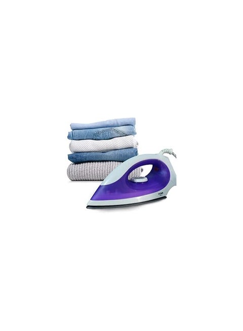 Home Gold Dry Iron for Effortless Ironing with Large Space, 15 Seconds Fast Heat Up, 2 Ironing Modes, Overheat Safety, 1400 Watts, Non-Stick Coating, HG-898A (Purple)_ 1 Year Warranty