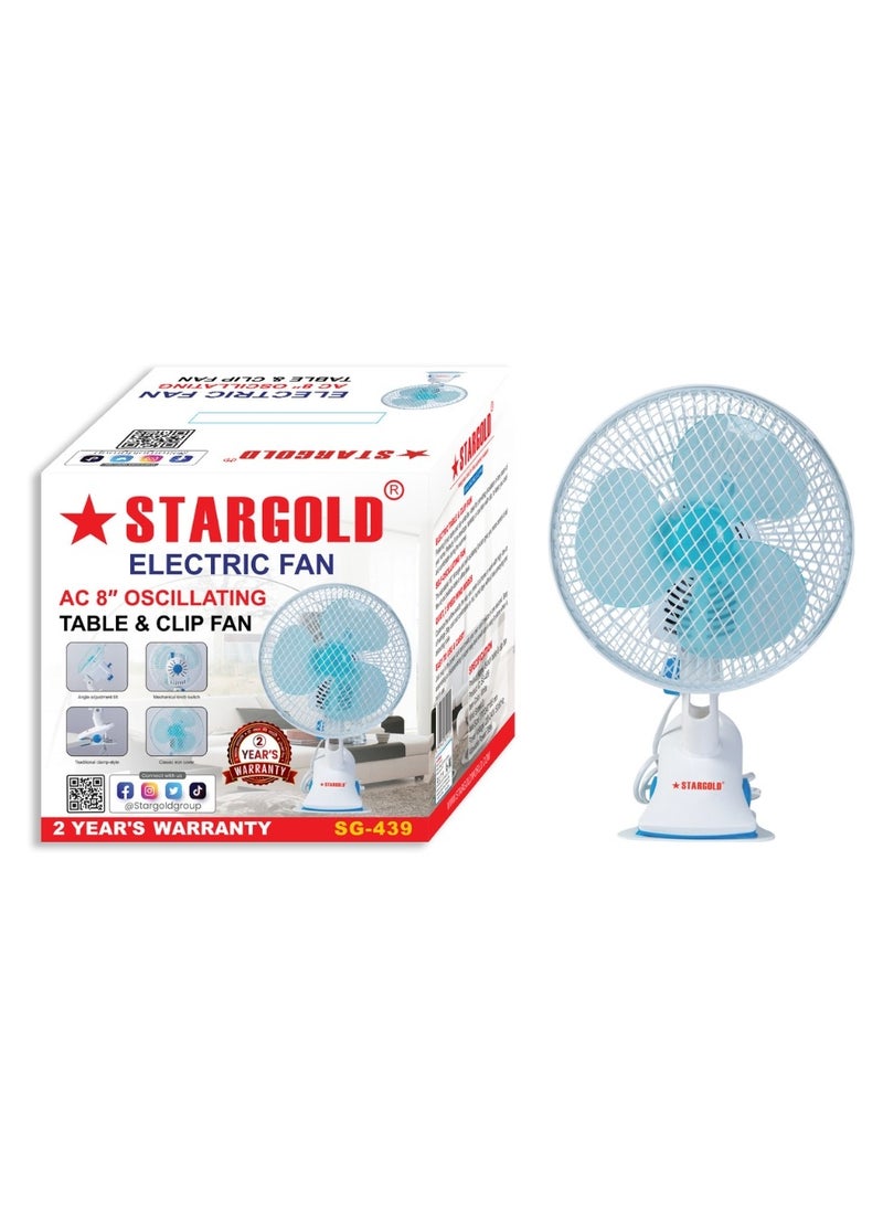 Clip & Table Electric Fan 8Inch Oscillating Fan - pzsku/Z68A7C6E0EB85D1017A1CZ/45/_/1718089608/adce1b2e-a775-4ad8-912d-05ab29d7ce8f