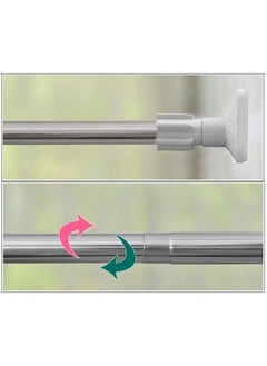 Shower Curtain Rod Adjustable 70-120cm Thick & Extendable 25mm Telescopic Length Stainless Steel Tension Bar Painted Surface No Drill Type for Bathroom Shower Bathtub Cabinet (70cm to 120cm) - pzsku/Z68A7CCCC611B71DCDF99Z/45/_/1670246141/765d33f5-822e-42bd-9e66-7d082817257e