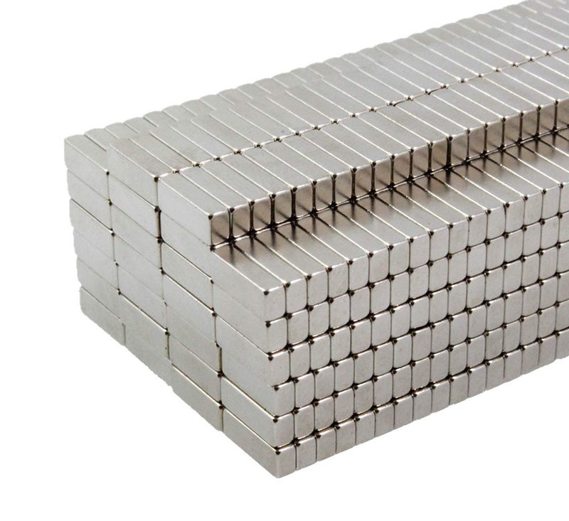 magpross 100 Pcs 8x3x1mm Tiny Retangle Small Multiuse Refrigerator Magnets for Refrigerator Science Crafts Projects