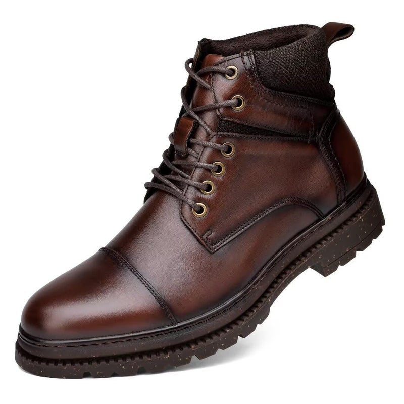 Arkbird Mens Chelsea Boots, Stylish and Comfort Leather Chukka Ankle Boots Coffee 10 - Image 1