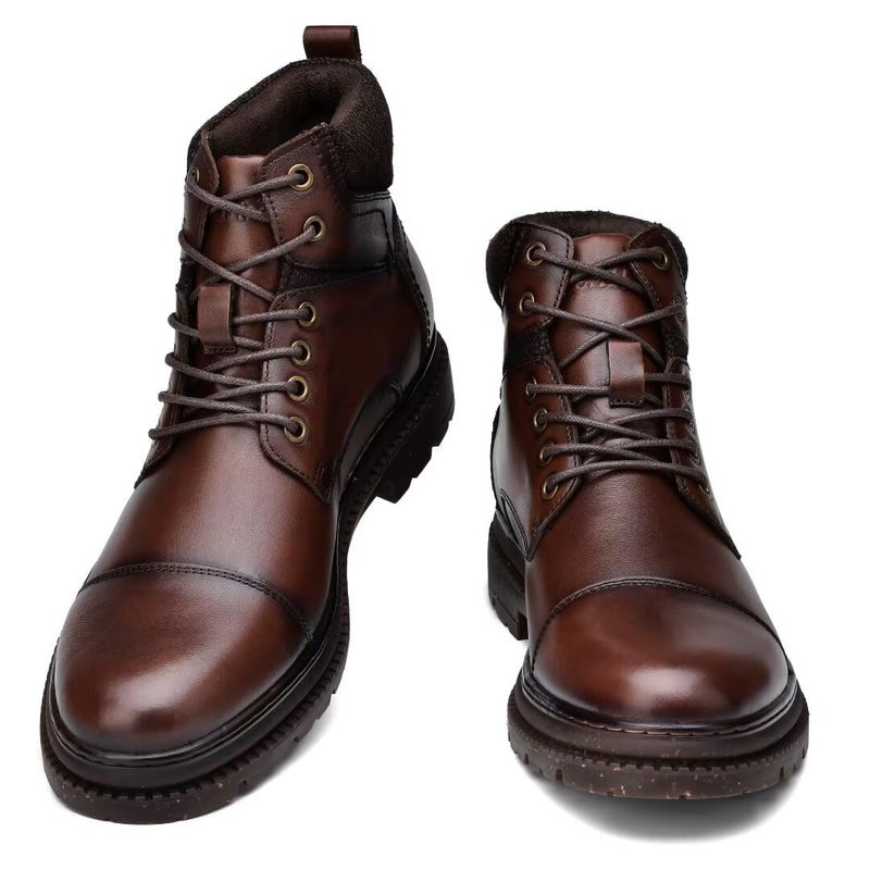Arkbird Mens Chelsea Boots, Stylish and Comfort Leather Chukka Ankle Boots Coffee 10 - Image 3