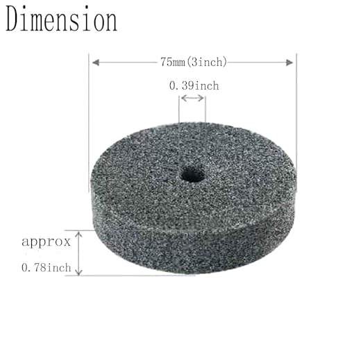 JUNLIXN 8 Pcs 3'' Fiber Buffing Wheels, 3/8'' Arbor Hole Abrasive Fiber Buffing Polishing Wheels for Bench Grinder, Die Grinder - Image 2