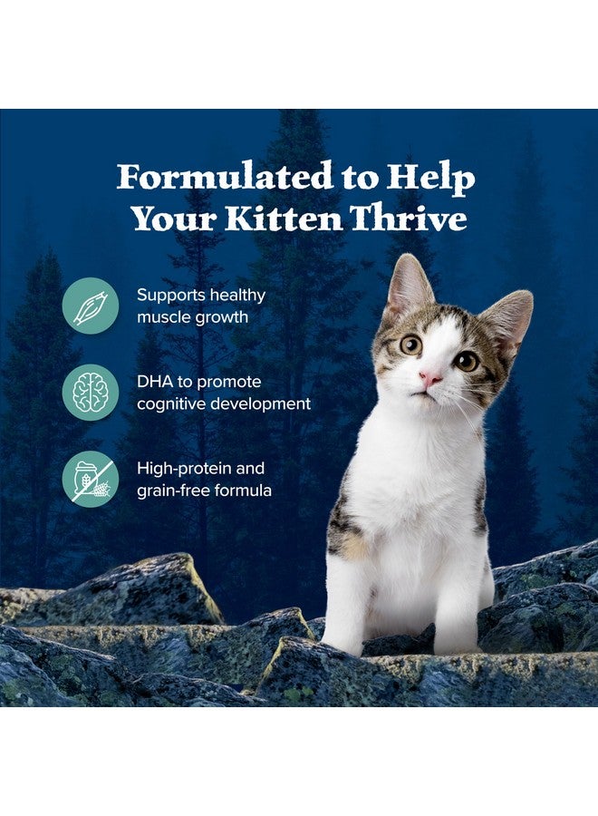 Blue Buffalo Wilderness Wild Delights High Protein Grain Free, Natural Kitten Flaked Wet Cat Food, Chicken & Trout 3 oz cans (Pack of 24) - Image 3