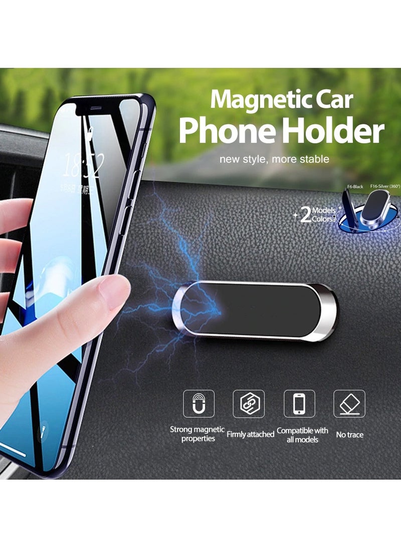 Magnetic Car Phone Holder 7*2cm, Sticky Car Phone Holder, Mini And Portable, Alloy Material, Seamless Adhesion Without Blocking Vision, Compatible With Most Cars And Mobile Phones - Image 2