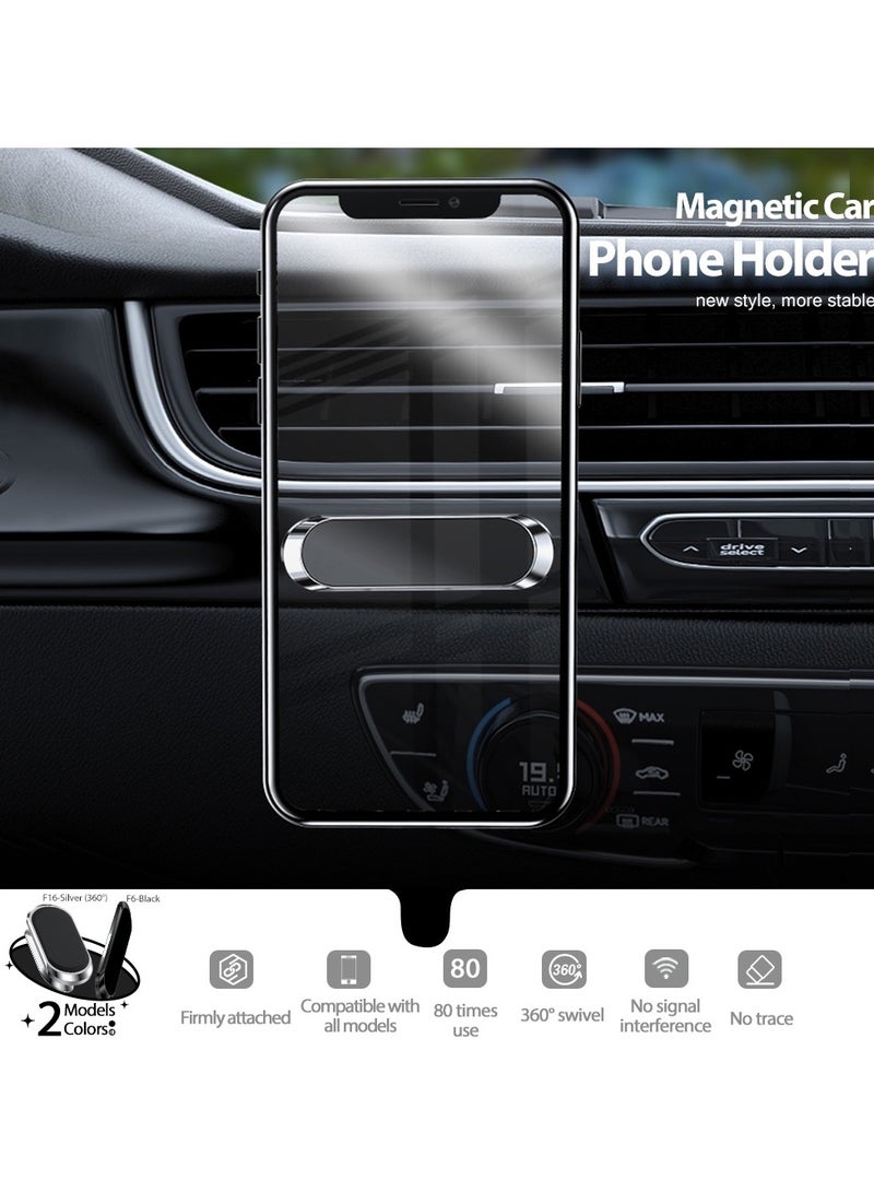 Magnetic Car Phone Holder 7*2cm, Sticky Car Phone Holder, Mini And Portable, Alloy Material, Seamless Adhesion Without Blocking Vision, Compatible With Most Cars And Mobile Phones - Image 3