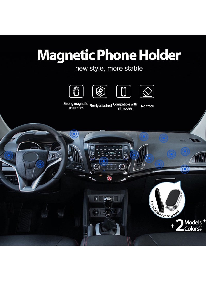 Magnetic Car Phone Holder 7*2cm, Sticky Car Phone Holder, Mini And Portable, Alloy Material, Seamless Adhesion Without Blocking Vision, Compatible With Most Cars And Mobile Phones - Image 4