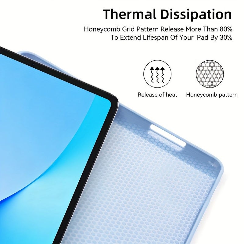 غطاء لـ Samsung Tab A9 Plus 2023 X210 X215 وردي فاتح خفيف الوزن مقاوم للخدش غطاء ذكي للإيقاظ والإغلاق التلقائي حامل حافظة رفيعة للجهاز اللوحي - Image 4