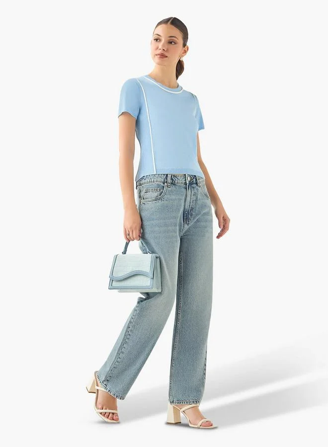 لي كوبر جينز نسائي مستقيم بخصر متوسط