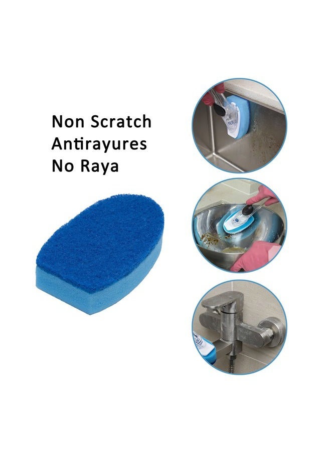 DGSDKD Dish Wand & 7 Pack Dishwashing Sponge Refills Non Scratch, Dish Sponge,Sponge with Handle, sponges Kitchen, Dish Wand, Sponge Wand - Image 5