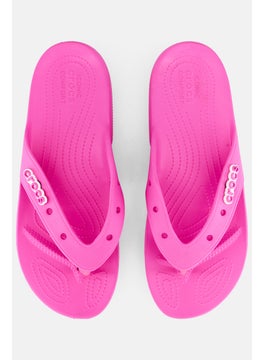 crocs Women Brand Logo Slip On Slippers, Pink  - Image 2