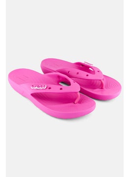 crocs Women Brand Logo Slip On Slippers, Pink  - Image 1