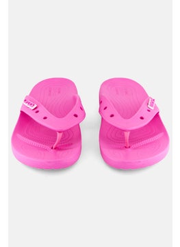 crocs Women Brand Logo Slip On Slippers, Pink  - Image 4