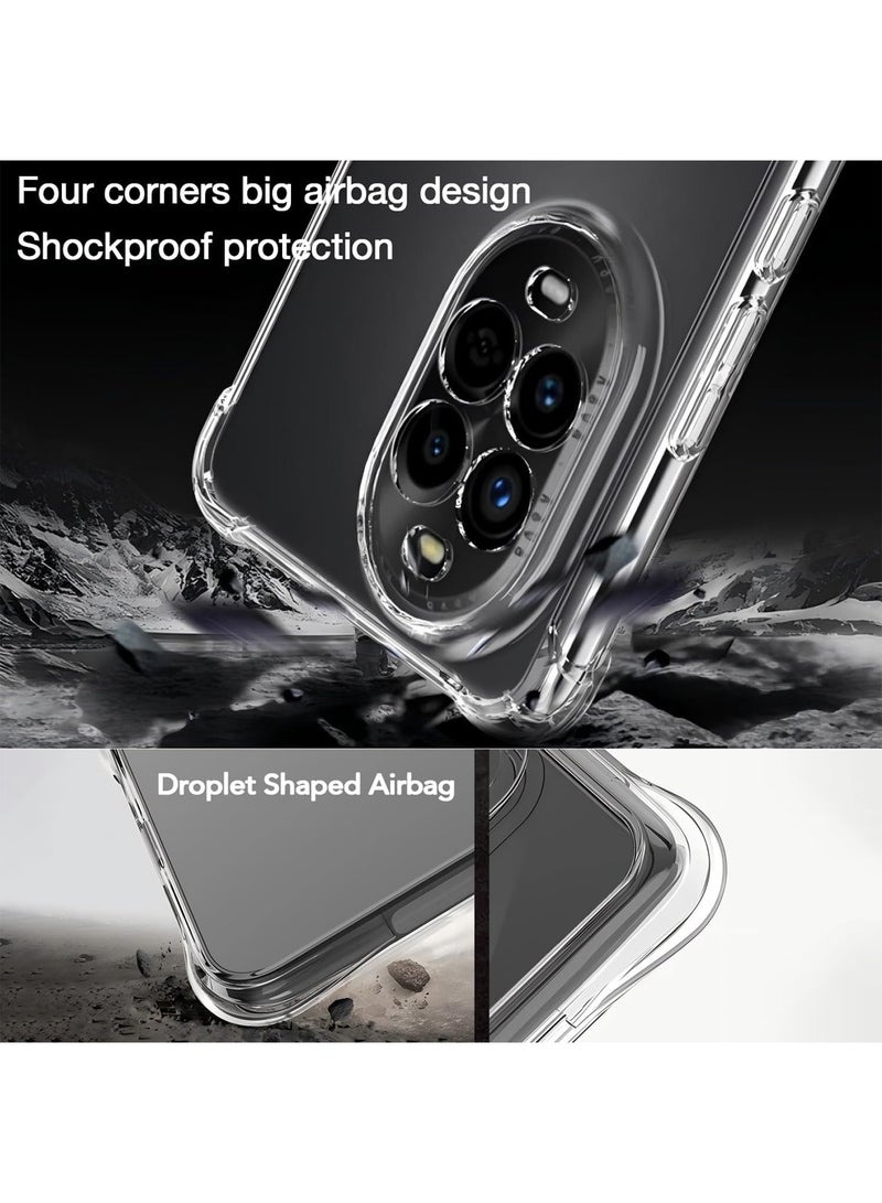 Techie Huawei Nova 13 Pro 5G Case - TPU Bumper Corner Transparent Back Cover Case with Camera Lens Protection For Huawei Nova 13 Pro 5G - Clear - Image 2