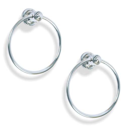 Shruti SHRUTI(Niku) Stainless Steel Round Napkin Ring/Towel Ring/Towel Holder Pack of 2-1618  - Image 2