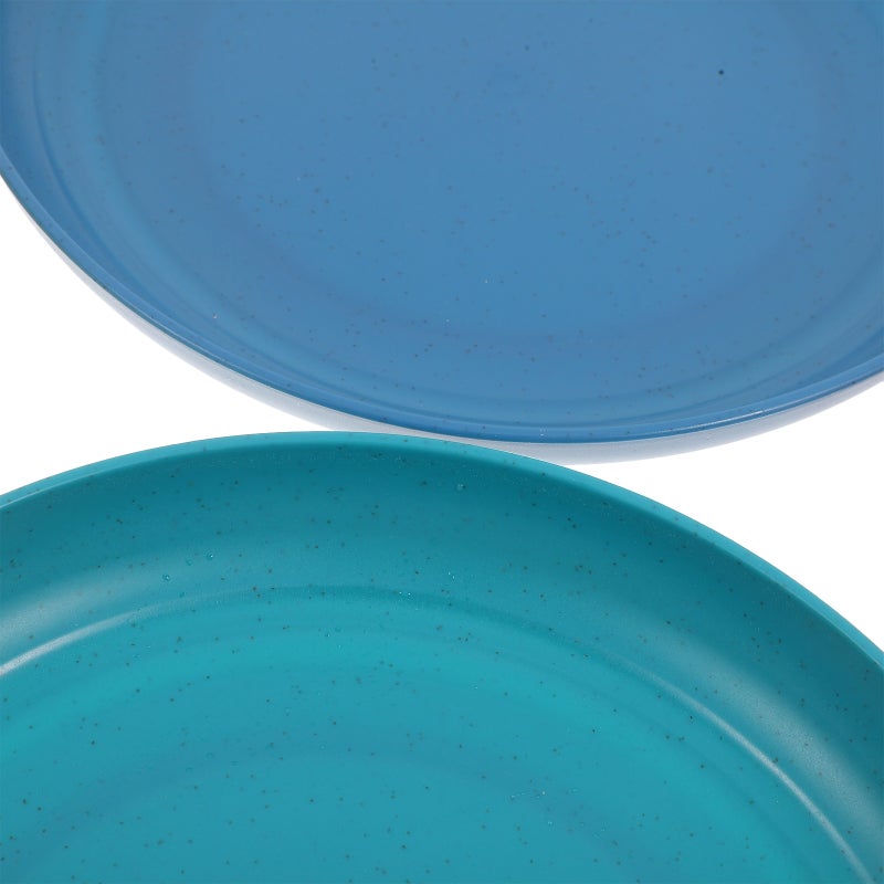 4 Pcs Plate Unbreakable Dinner Dishes Plates Reusable Salad Plates Cereal Plates Kitchen Dinnerware For Kids Adults - Image 2