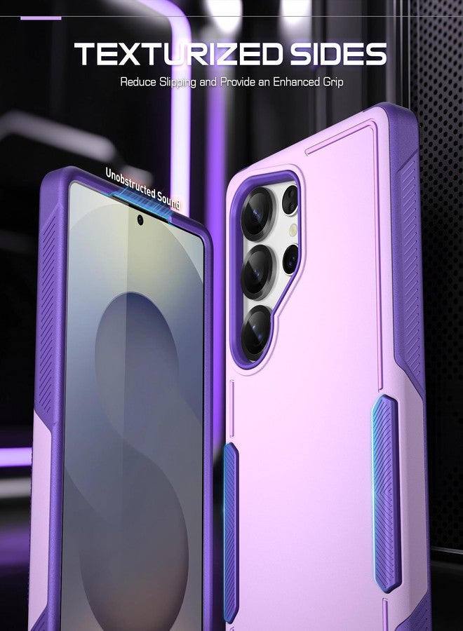 Poetic Neon Case for Samsung Galaxy S25 Ultra 5G, Dual Layer Heavy Duty Rugged Lightweight Slim Shockproof Protective Cover Phone Case, Purple - Image 3