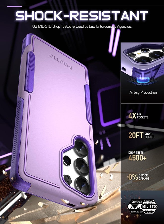 Poetic Neon Case for Samsung Galaxy S25 Ultra 5G, Dual Layer Heavy Duty Rugged Lightweight Slim Shockproof Protective Cover Phone Case, Purple - Image 4