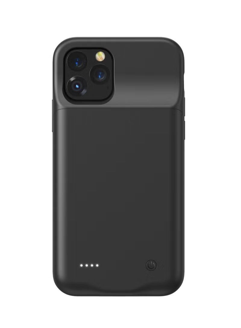 BORTONY Slim and External Backup Battery Power Bank Case Cover 3500mAh for Apple iPhone 11 Pro Black - Image 1