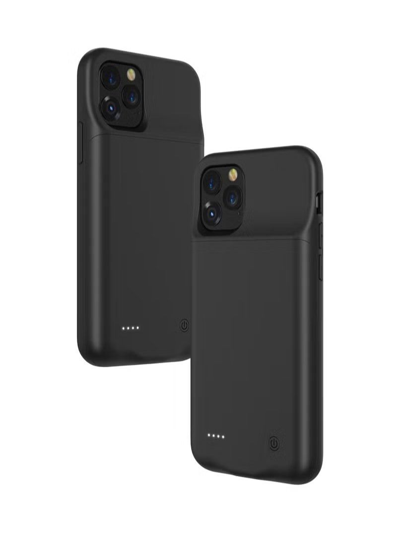 BORTONY Slim and External Backup Battery Power Bank Case Cover 3500mAh for Apple iPhone 11 Pro Black - Image 5