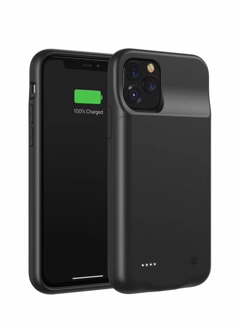 BORTONY Slim and External Backup Battery Power Bank Case Cover 3500mAh for Apple iPhone 11 Pro Black - Image 4