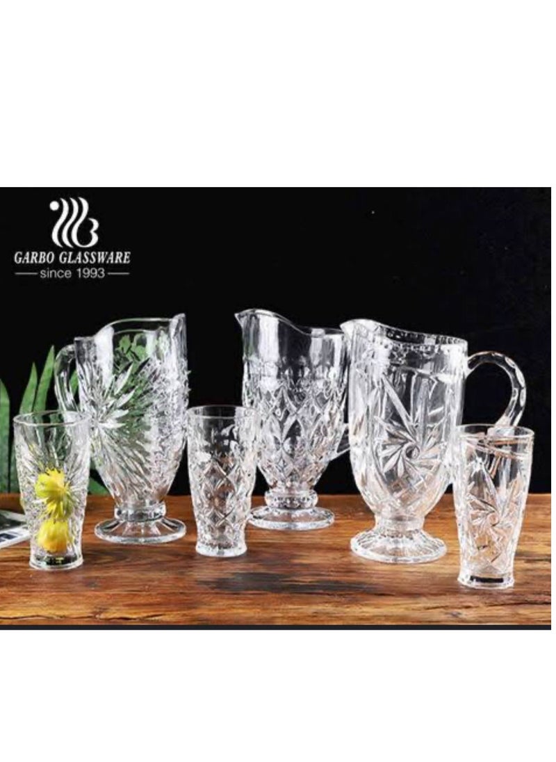 Generic A stylish flask set with transparent cups The volume of the beaker is 1.7 litres  - Image 4