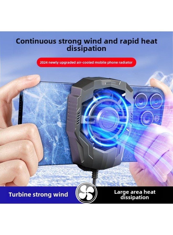 Supply F18 Air-cooled Mobile Phone Radiator Super Large Air Volume Hurricane Cooling Source Wholesale-Color:S10 Magnetic Radiator-Xingyao Black (High Cost Performance)  - Image 4
