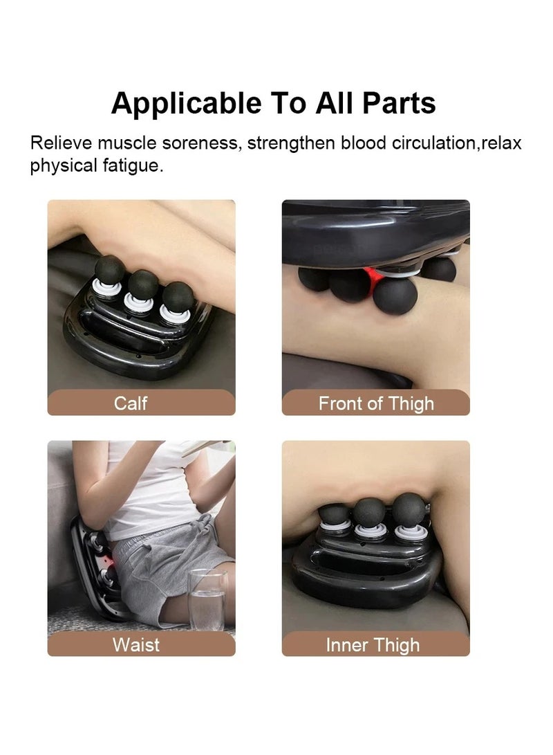 Fascia Gun Muscle Massager Gun Six Heads High Frequency Neck Waist Massage Machine Neck Shoulder Professional Fascia Massage Gun - Image 5