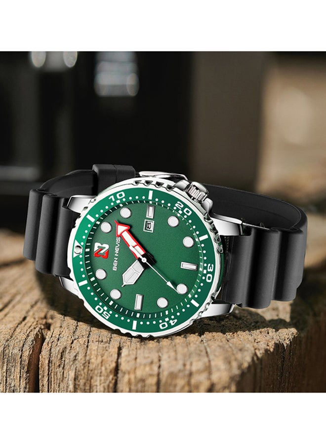 BEN NEVIS Waterproof Quartz Wrist Watch for Men - BN3010G-BlackGreen - Image 2