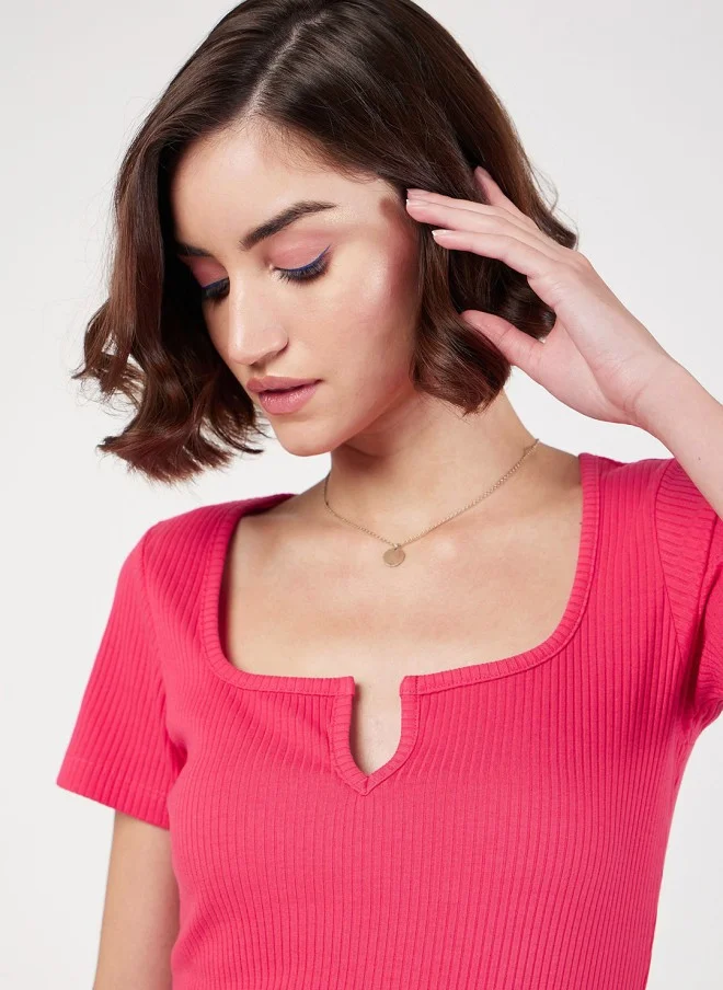 ساسافراس فستان وردي ميدي نسائي